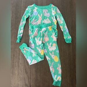 Little Sleepies Green Bunny Kids Pajamas